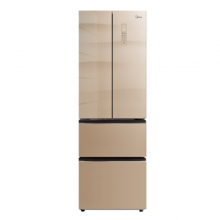 美的(Midea)311升 多门冰箱 玻璃面板变频无霜 分区储存 智能电冰箱 格调金BCD-311WGPZM(E)